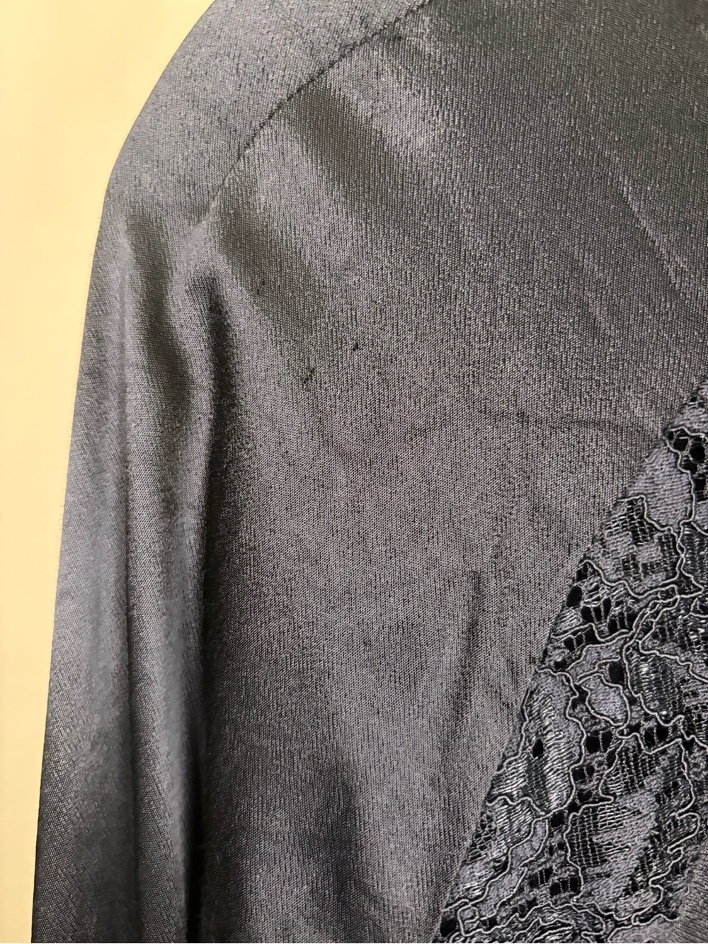 Kooples X Sport Black Lace-Trim Hooded Pullover - Picture 10 of 10